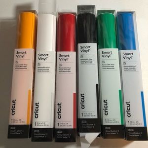Cricut Smart Removable Vinyls SIX in original packaging
